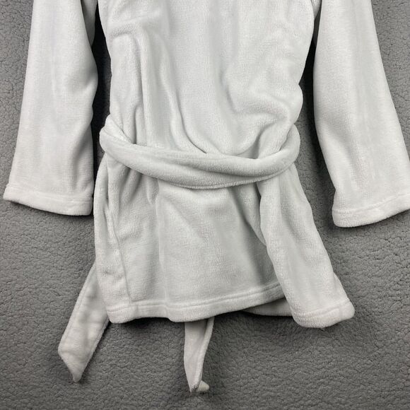 Victoria's Secret Plush Bath Robe White Size ML Medium Large Plush Mid Length - Picture 6 of 14